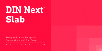 DIN Next Slab Font Poster 6
