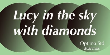 Optima Font Poster 3