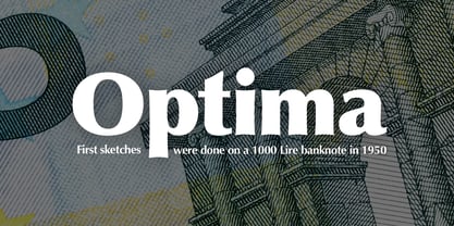 Optima Font Poster 5