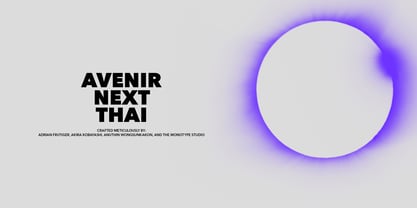 Avenir Next Thai Font Poster 1
